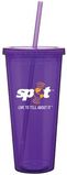 Custom 20 Oz. Purple Spirit Tumbler Cup