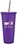 Custom 20 Oz. Purple Spirit Tumbler Cup, Price/piece