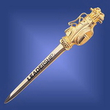 Custom Click image to zoom Gold Plated Golf Letter Opener - ON SALE - LIMITED STOCK, 7