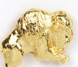 Custom Gold Buffalo Stock Cast Pin