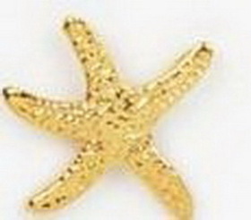 Custom Gold Starfish Stock Cast Pin