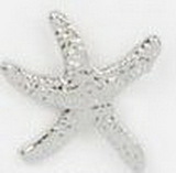 Custom Silver Starfish Stock Cast Pin