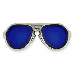 Blank Blue Aviators Pin, 1 1/8" W x 1/2" H
