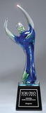 Custom Celebration Award, Art Glass Sculptre, 14