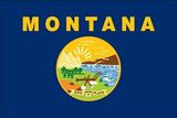 Custom Endura Poly Mounted Montana State Flag (12