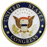 Blank U.S. Congress Seal Pin, 1