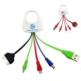 Custom 4 In One Multi USB Phone Cable With Key Holder, 4