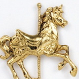 Custom Carousel Horse Stock Cast Pin