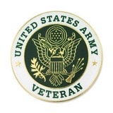 Blank Military - U.S. Army Veteran Pin, 1