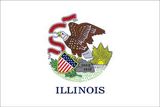 Custom Endura Poly Mounted Illinois State Flag (12