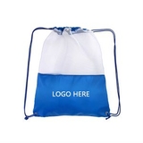 Custom New Mesh Sports Drawstring Bags, 15