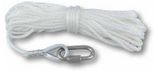 Blank White Polypropylene Rope Assembly For 20' Flagpole