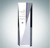 Custom Goldwell Optical Crystal Tower Award (Medium), 6