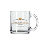 Custom 13 Oz. Ambassador Glass Mug, 3 3/8