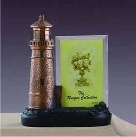 Custom Resin Lighthouse Picture Frame Award (7"X8.5")