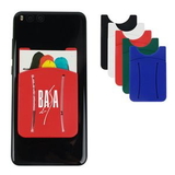 Custom Silicone Phone Wallet With Finger Slot, 2.25