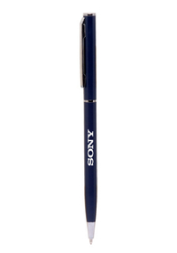 Blank Skinny Metal Ballpoint Pens, Metal, 5.1" W x 0.375" H