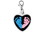 Custom Heart Badge Reel Charm (Polydome), 0.75" W X 1.28" H, Price/piece