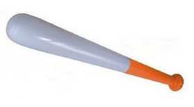Custom 28" White / Orange Inflatable Baseball Bat