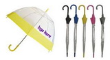 Custom Eco Friendly Clear Bubble Umbrella with Colored Trim (50