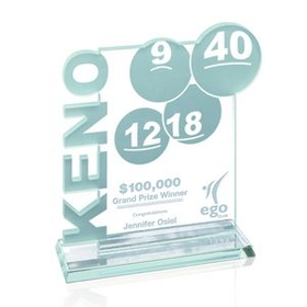 Custom Keno Award - 8"x7 1/2"x3/8"