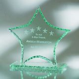 Custom Awards-optical crystal award/trophy 8 3/8 inch high, 8
