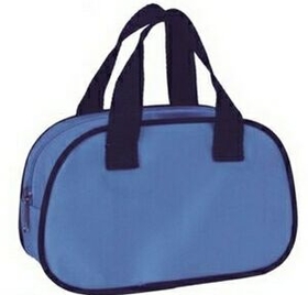 Custom Roomy Cosmetic Bag with Handles, 8 1/2" L x 3" W x 5" H