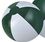 Custom 12" Inflatable Forest Green & White Beach Ball, Price/piece