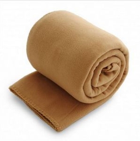 Blank Fleece Throw Blanket - Camel (50"X60")