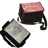 Custom Full Color Imprinted Polyester Insulated Lunch Cool Bag With Adjustable Sho, 8 1/2