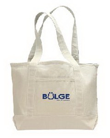 Custom Small Canvas Deluxe Tote, 18.5" W x 12" H x 5.5" D