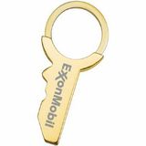 Custom Gold Key Shaped Key Chain