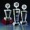 Custom Golf Optical Crystal Award Trophy., 11" L x 3" Diameter, Price/piece