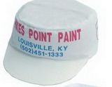 Custom Poly-Felt Paint Cap w/Plastic Visor