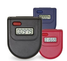 Custom Front Display Pedometer/Step Counter, 1.75" W X 1.25" H X 0.5" D