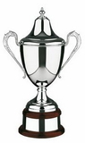 Custom Swatkins Plain Riviera Cup Award w/ Knobbed Lid (14.25