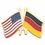 Blank Patriot Lapel Pins (American & German Flags Pin), 7/8" W, Price/piece
