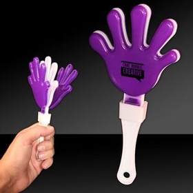 Custom 7" Hand Clapper - Purple & White