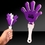 Custom 7" Hand Clapper - Purple & White, Price/piece