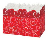 Blank Layered Hearts Large Basket Box, 10 1/4