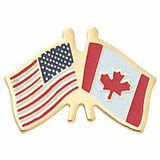 Blank Patriot Lapel Pins (American & Canadian Flags), 7/8