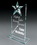 Custom Epsilon Starphire Glass Award, 5 1/2" W X 8 3/4" H X 2 1/2" D, Price/piece