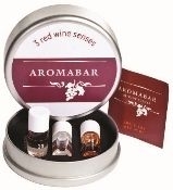 Blank Set Of 3 Red Wine Aromabar Starter Kit, 3 3/4" Diameter X 1 1/4" H