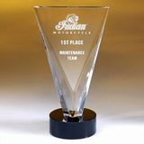 Custom Awards-optical crystal award/trophy 7 inch high, 4