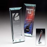 Custom Signature Series Reflections Jade Crystal Award, 4