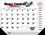 Custom Standard Desk Pad Calendar (1 Color), Price/piece