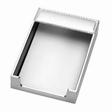 Custom Silver Plated Memo Pad Holder ( screened )