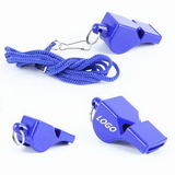 Custom All sports whistle with necklace, 2 1/16