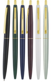 Custom Seville G Retractable Ballpoint Pen with Gold Trim