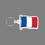 Key Ring & Full Color Punch Tag W/ Tab - Flag of France, Price/piece
